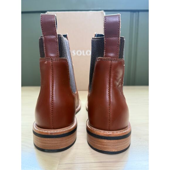 NIB Nisolo Carmen Chelsea Boots 2.0 Brandy Leather Brown Ankle Women's Size 9 - Picture 4 of 7